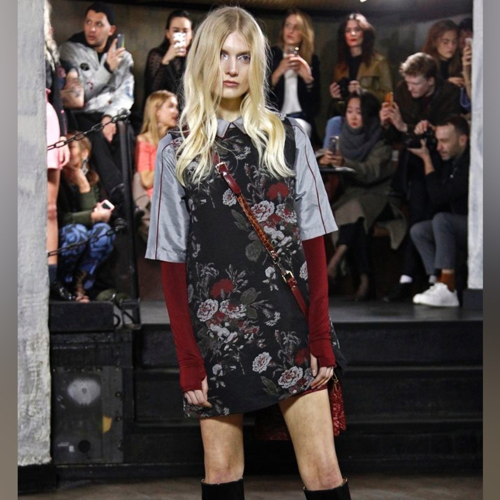 Ganni O’Donnell Brocade mini dress